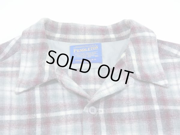 画像4: 90s Pendleton OMBRE SHADOW CHECK WOOL BOX SHIRT MADE IN USA (4)