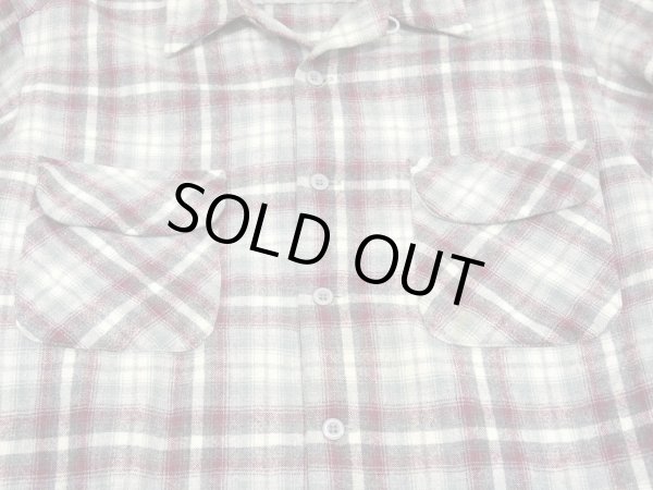 画像6: 90s Pendleton OMBRE SHADOW CHECK WOOL BOX SHIRT MADE IN USA (6)