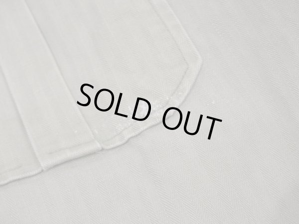 画像12: 40s US ARMY M-41（M-42) TWO-TONE HBT HERRINGBONE TWILL UTILITY JACKET 1st TYPE (12)