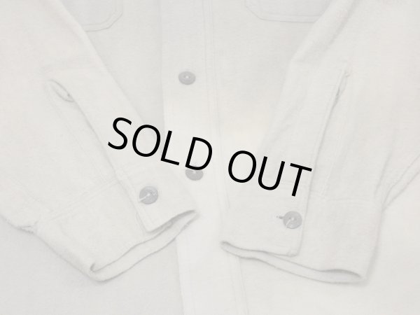 画像14: 30s NATIONAL QUALITY COTTON FLANNEL WORK SHIRT with CHIN STRAP (14)