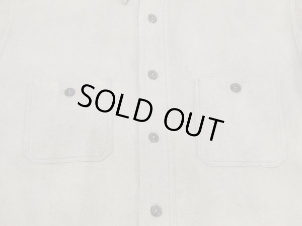 画像6: 30s NATIONAL QUALITY COTTON FLANNEL WORK SHIRT with CHIN STRAP (6)