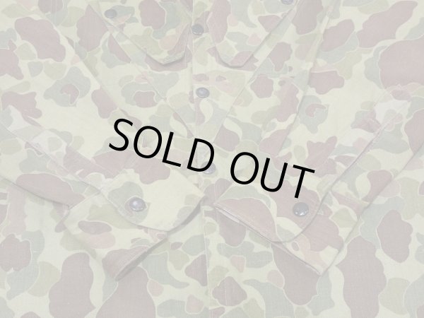 画像15: 40s US MARINE CORPS USMC FROG SKIN CAMO HBT PARAMARINE JUMP JACKET with STENCIL (15)