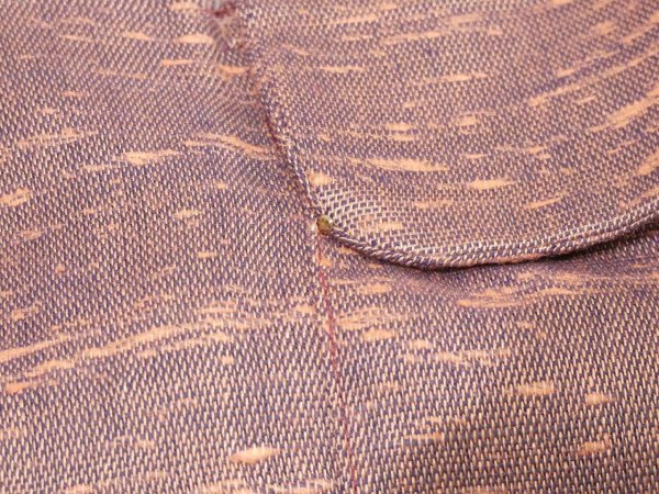 画像8: 50s Sportswear BORDER NEP RAYON BOX SHIRT DEAD STOCK  (8)