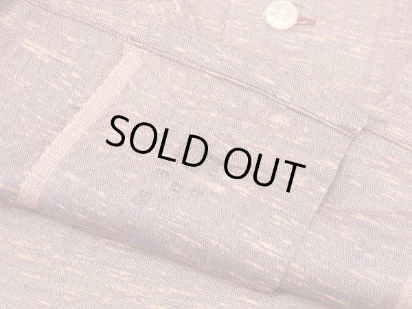 画像10: 50s Sportswear BORDER NEP RAYON BOX SHIRT DEAD STOCK  (10)