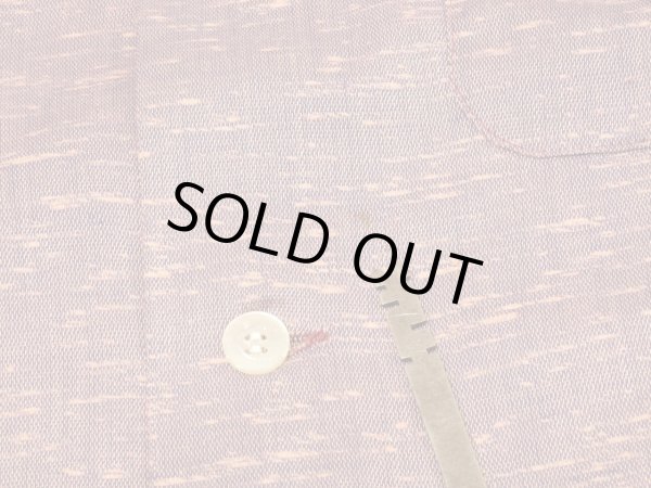 画像12: 50s Sportswear BORDER NEP RAYON BOX SHIRT DEAD STOCK  (12)