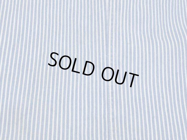 画像20: 40s BEST STAND COLLAR HICKORY STRIPE DENIM CHORE JACKET COVERALL with CHANGE BUTTON AND STENCIL (20)