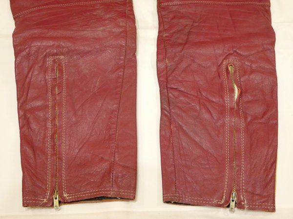 画像16: 60s 70s HUSKY (Husqvarna) by ABC CUSTOM LEATHERS MOTOCROSS MX LEATHER PANTS (16)