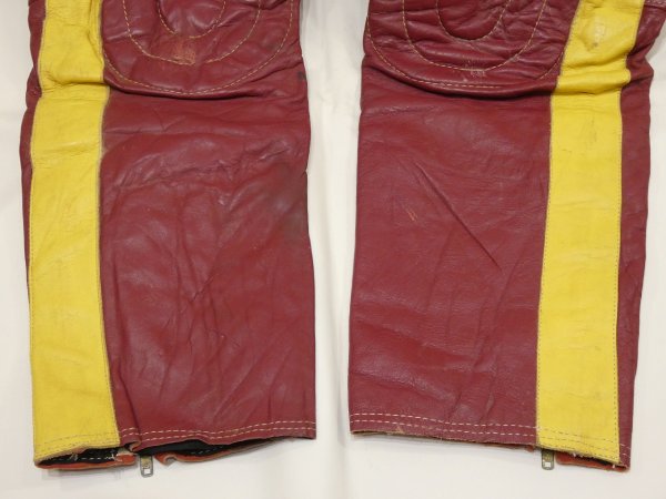 画像10: 60s 70s HUSKY (Husqvarna) by ABC CUSTOM LEATHERS MOTOCROSS MX LEATHER PANTS (10)