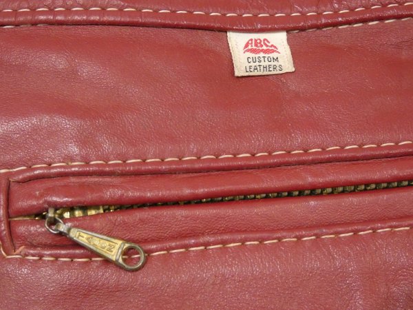 画像14: 60s 70s HUSKY (Husqvarna) by ABC CUSTOM LEATHERS MOTOCROSS MX LEATHER PANTS (14)