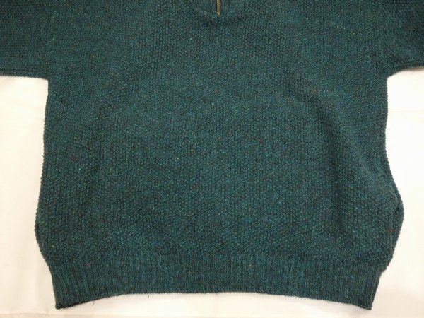 画像5: 80s REI HALF ZIP COLOR NEP KNIT SWEATER MADE IN USA (5)