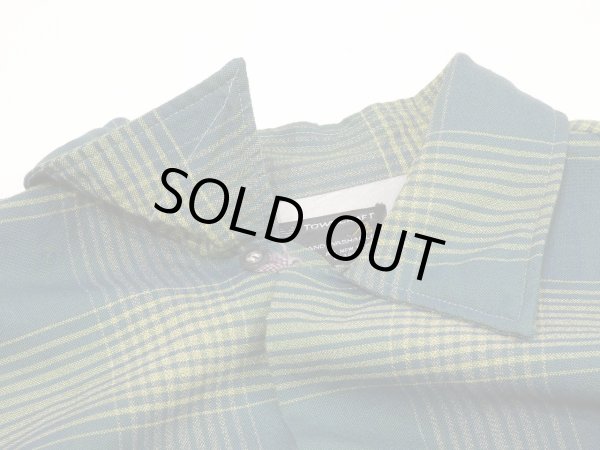 画像5: 60s Penney's TOWNCRAFT Plus GLADATION PLAID WOOL LOOP COLLAR BOX SHIRT (5)