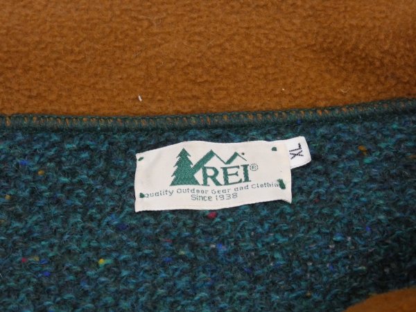 画像3: 80s REI HALF ZIP COLOR NEP KNIT SWEATER MADE IN USA (3)