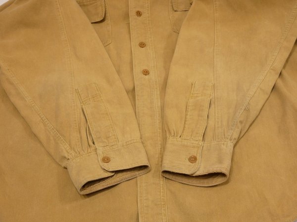 画像11: 20s 1920s THE Homel BEAR CAT COTTON WORK SHIRT with CHIN STRAP (11)