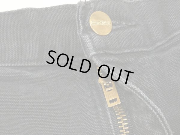 画像5: 10s Carhartt DOUBLE KNEE BLACK DUCK WORK PANTS MADE IN USA (5)