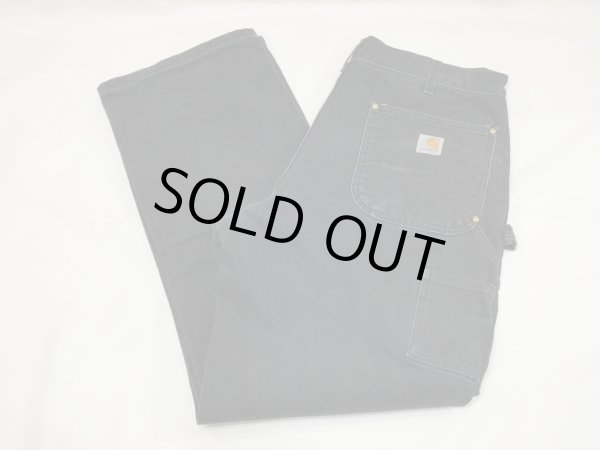 画像3: 10s Carhartt DOUBLE KNEE BLACK DUCK WORK PANTS MADE IN USA (3)