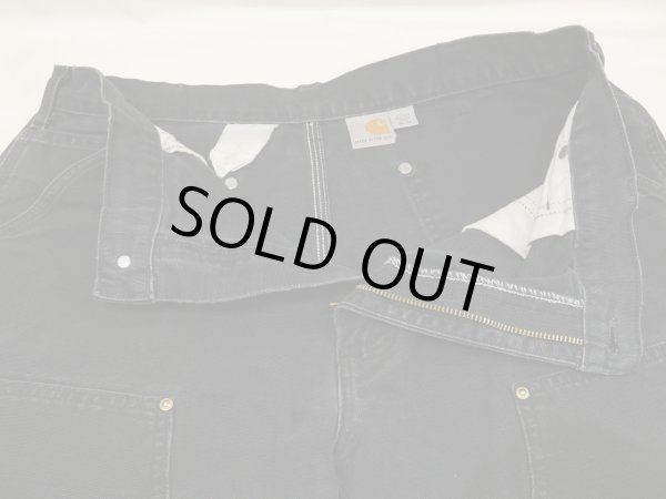 画像6: 10s Carhartt DOUBLE KNEE BLACK DUCK WORK PANTS MADE IN USA (6)