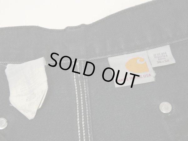 画像7: 10s Carhartt DOUBLE KNEE BLACK DUCK WORK PANTS MADE IN USA (7)