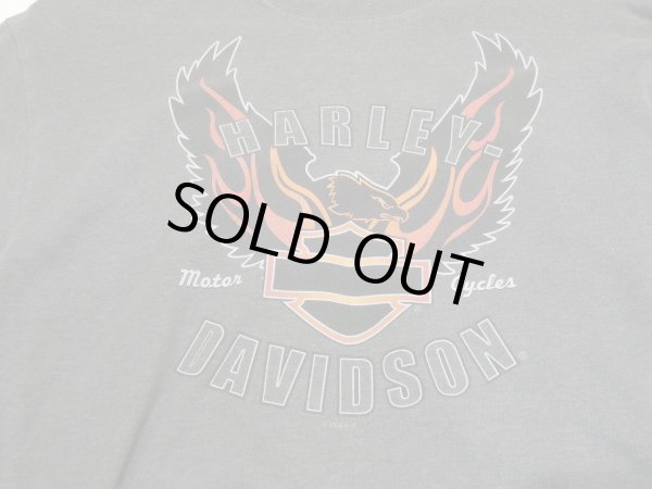 画像6: 00s Hanes HARLEY DAVIDSON FLAME FULL PRINT LONG SLEEVE L/S T-SHIRT MADE IN USA (6)