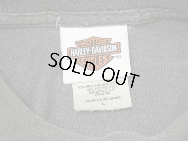 画像3: 00s Hanes HARLEY DAVIDSON FLAME FULL PRINT LONG SLEEVE L/S T-SHIRT MADE IN USA (3)