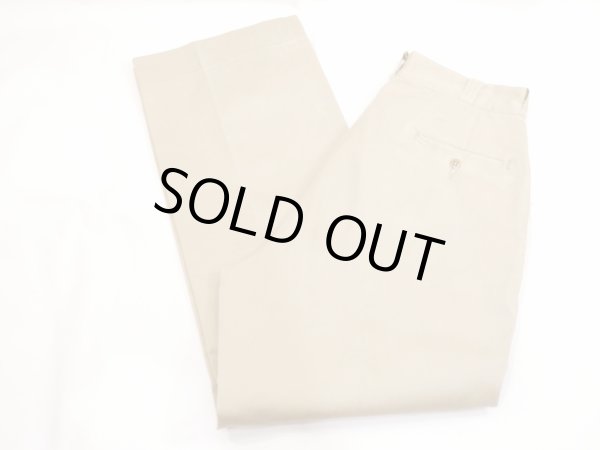画像3: 50s US ARMY COTTON UNIFORM TWILL KHAKI CHINO TROUSERS PANTS (3)