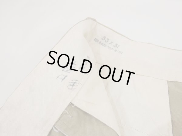 画像8: 50s US ARMY COTTON UNIFORM TWILL KHAKI CHINO TROUSERS PANTS (8)