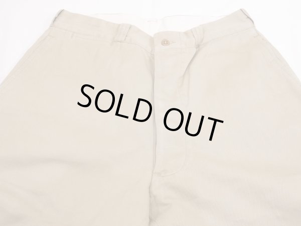 画像4: 50s US ARMY COTTON UNIFORM TWILL KHAKI CHINO TROUSERS PANTS (4)