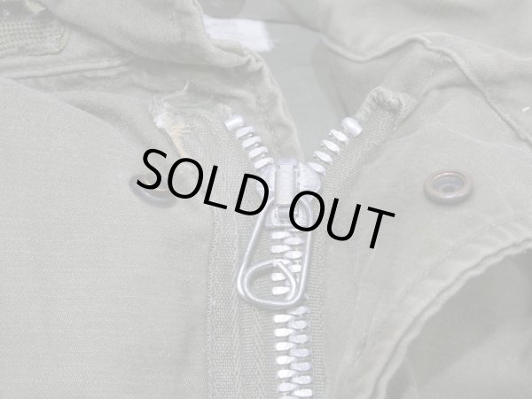 画像5: 60s 1965 US ARMY M-65 COTTON SATEEN OG-107 FIELD JACKET 1ST TYPE ALUMINUM ZIPPER S-R (5)