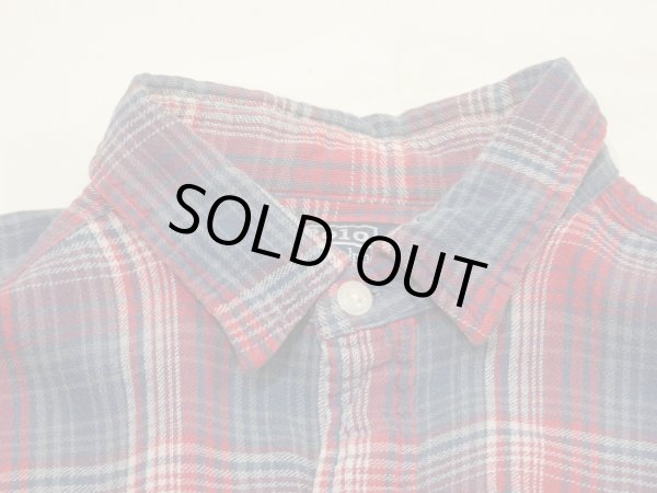 画像4: 90s Polo Ralph Lauren DUNGAREE WORK SHIRT COTTON FLANNEL L/S SHIRT  (4)