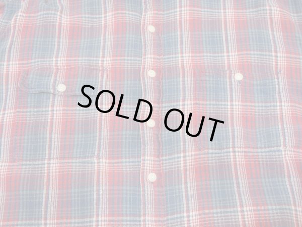 画像5: 90s Polo Ralph Lauren DUNGAREE WORK SHIRT COTTON FLANNEL L/S SHIRT  (5)