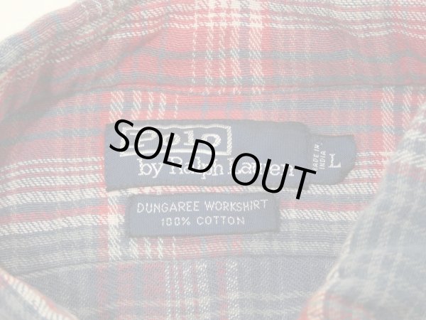 画像3: 90s Polo Ralph Lauren DUNGAREE WORK SHIRT COTTON FLANNEL L/S SHIRT  (3)
