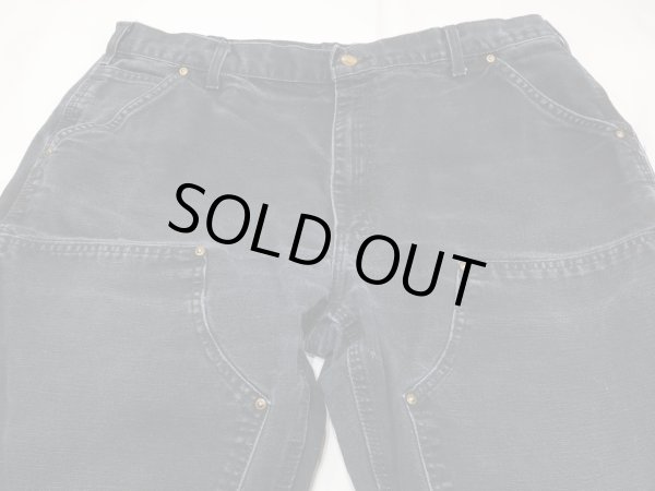 画像4: 00s Carhartt DOUBLE KNEE BLACK DUCK PAINTER WORK PANTS  (4)