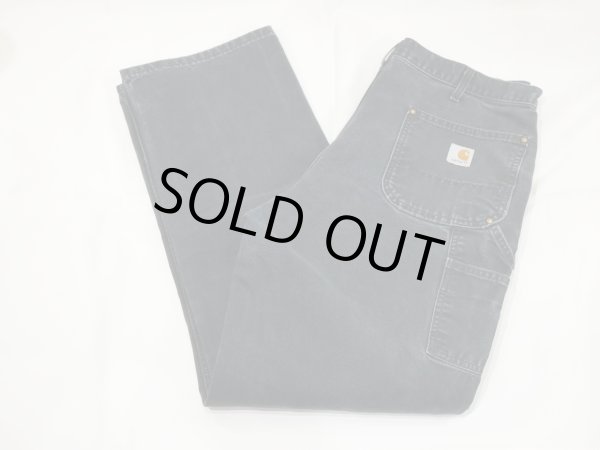 画像3: 00s Carhartt DOUBLE KNEE BLACK DUCK PAINTER WORK PANTS  (3)