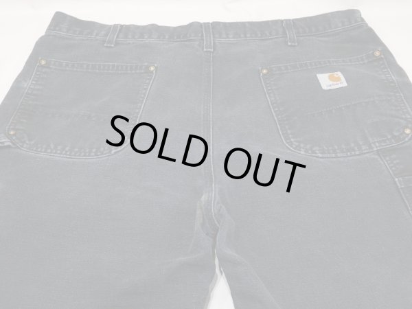 画像10: 00s Carhartt DOUBLE KNEE BLACK DUCK PAINTER WORK PANTS  (10)