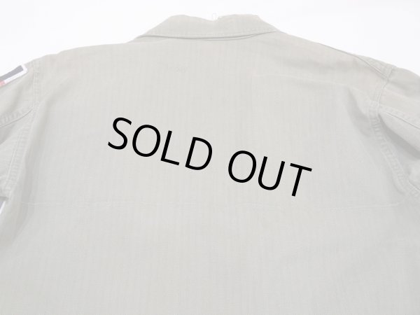 画像14: 40s US ARMY M-43 HBT HERRINGBONE TWILL UTILITY JACKET (14)