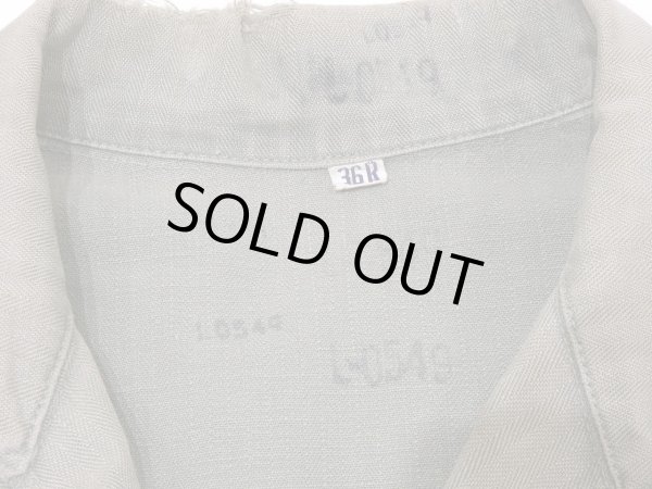 画像3: 40s US ARMY M-43 HBT HERRINGBONE TWILL UTILITY JACKET (3)