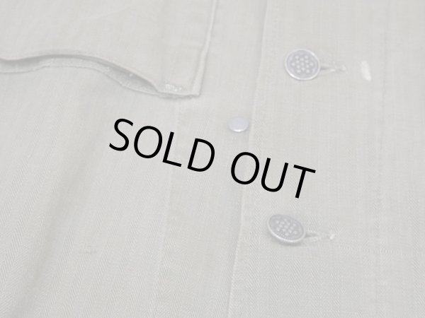 画像7: 40s US ARMY M-43 HBT HERRINGBONE TWILL UTILITY JACKET (7)