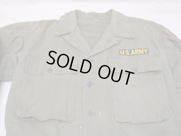 画像5: 40s US ARMY M-43 HBT HERRINGBONE TWILL UTILITY JACKET (5)