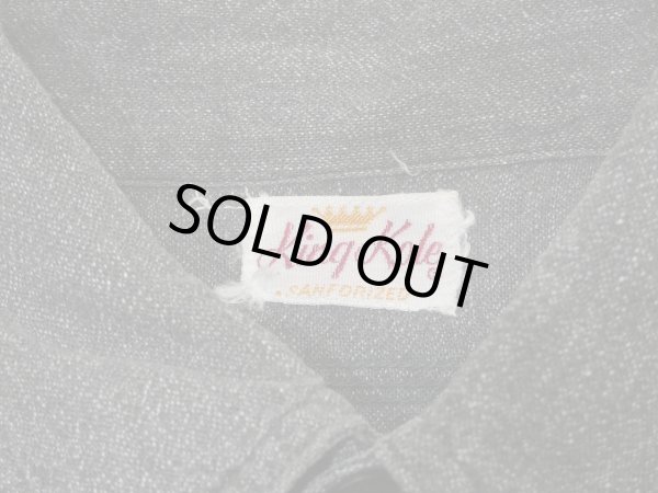 画像3: 50s King Kole SALT&PEPPER BLACK CHAMBRAY SHIRT (3)