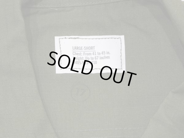 画像3: 60s '69 US ARMY RIP STOP JUNGLE FATIGUE JACKET 5th L-S DEAD STOCK (3)