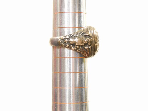 画像8: 40s US ARMY STERLING&10K COMBINATION RING (8)