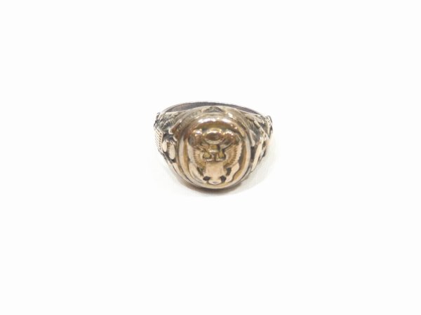 画像2: 40s US ARMY STERLING&10K COMBINATION RING (2)