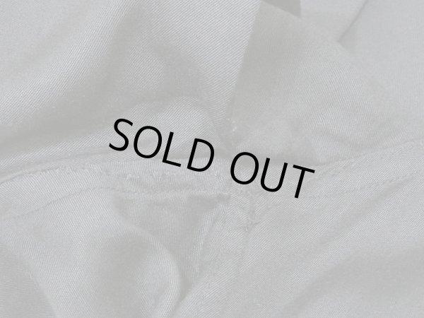 画像12: 50s CREIGHTON Sportswear BLACK PLAIN SOLID LOOP COLLAR RAYON SHIRT with EMBROIDED (12)
