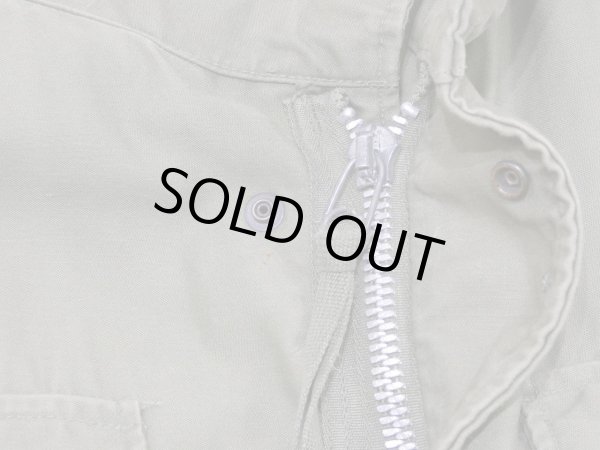 画像4: 60s 1965 US ARMY M-65 COTTON SATEEN OG-107 FIELD JACKET 1ST TYPE ALUMINUM ZIPPER S-S (4)