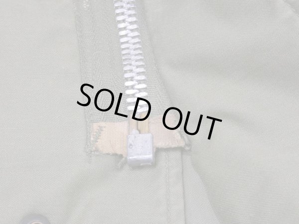 画像10: 60s 1965 US ARMY M-65 COTTON SATEEN OG-107 FIELD JACKET 1ST TYPE ALUMINUM ZIPPER S-S (10)