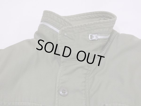 画像3: 60s 1965 US ARMY M-65 COTTON SATEEN OG-107 FIELD JACKET 1ST TYPE ALUMINUM ZIPPER S-S (3)