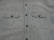 画像4: 60s UNKNOWN SALT&PEPPER BLACK CHAMBRAY SHIRT (4)