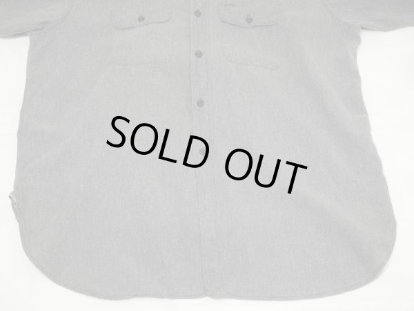 画像5: 60s UNKNOWN SALT&PEPPER BLACK CHAMBRAY SHIRT (5)