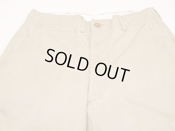 画像4: 40s 50s US ARMY M-45 COTTON KHAKI CHINO TROUSERS PANTS (4)