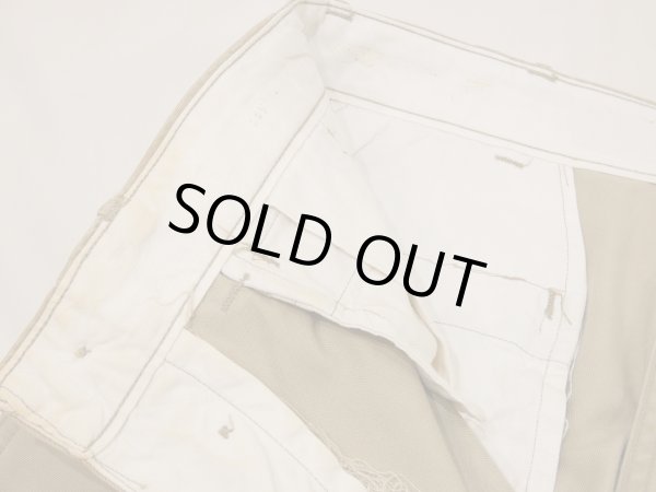 画像7: 40s 50s US ARMY M-45 COTTON KHAKI CHINO TROUSERS PANTS (7)