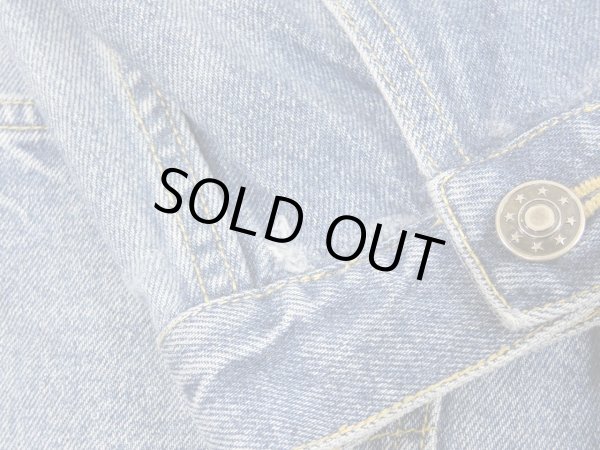 画像7: 90s SOSTANZA WORK WEAR CHINA DESIGN DENIM CHORE JACKET COVERALL (7)